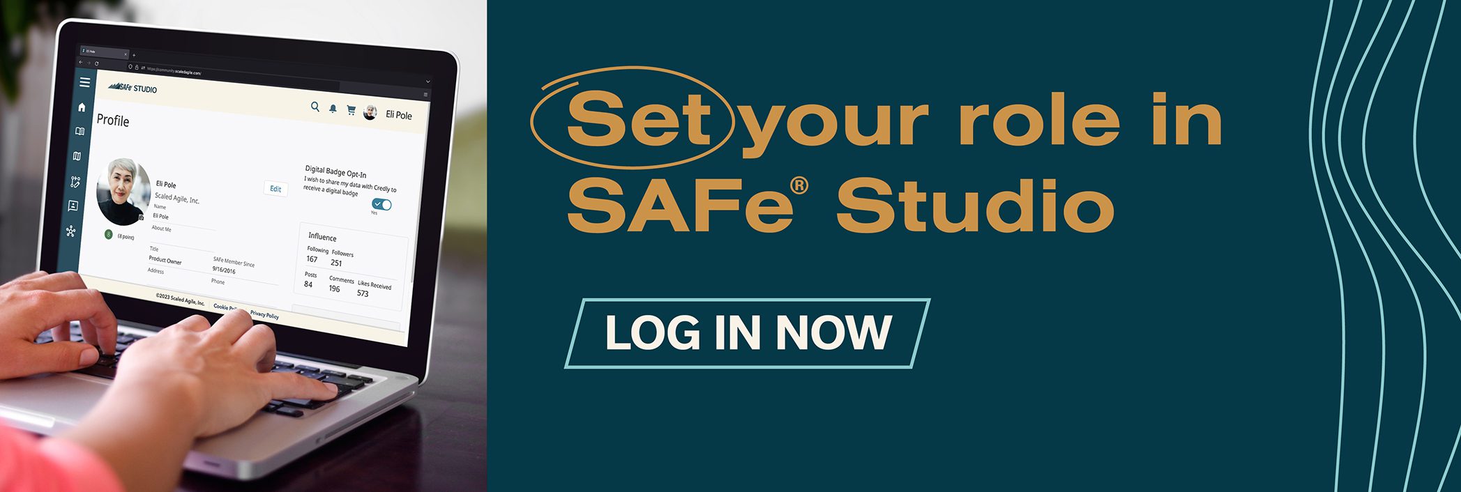 Set your role in SAFe Studio
Log in now
