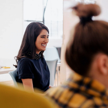 stock photo of a girl smiling